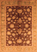 Machine Washable Oriental Orange Industrial Area Rugs, wshurb834org