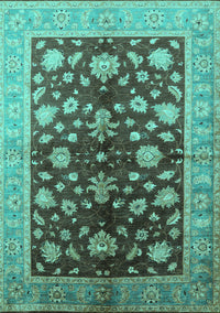 Oriental Turquoise Industrial Rug, urb834turq