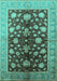 Oriental Turquoise Industrial Rug, urb834turq