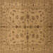 Square Oriental Brown Industrial Rug, urb835brn