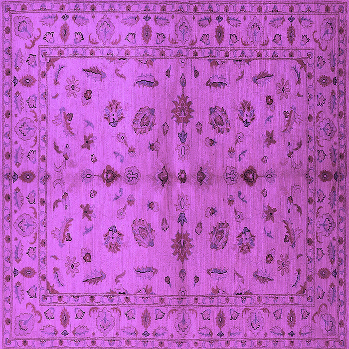 Square Oriental Purple Industrial Rug, urb835pur