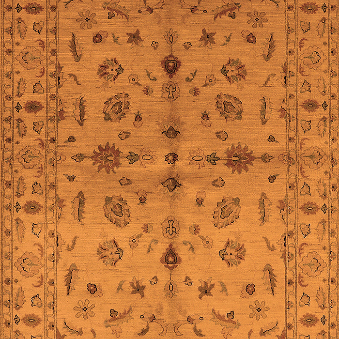 Machine Washable Oriental Orange Industrial Area Rugs, wshurb835org