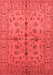 Oriental Red Industrial Area Rugs