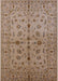 Mid-Century Modern Sienna Brown Oriental Rug, urb835