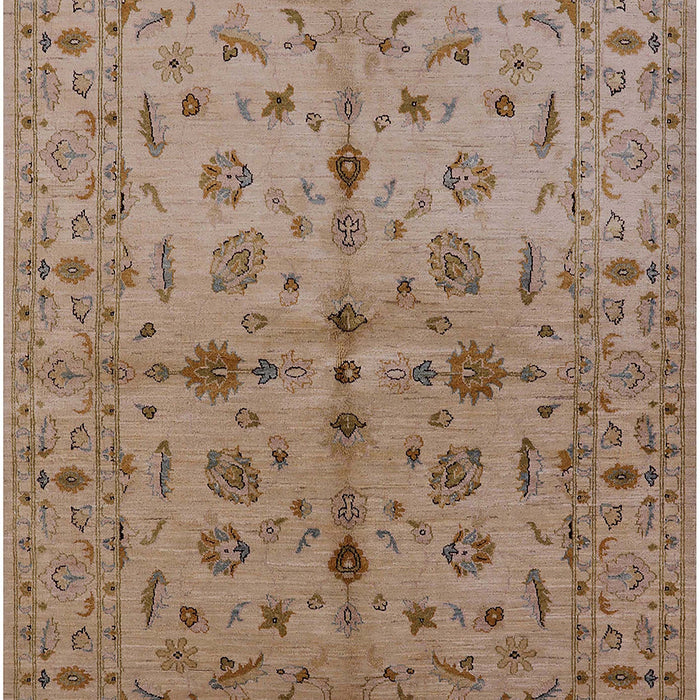 Mid-Century Modern Sienna Brown Oriental Rug, urb835