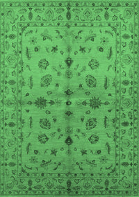 Oriental Emerald Green Industrial Rug, urb835emgrn