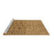 Sideview of Machine Washable Oriental Brown Industrial Rug, wshurb835brn