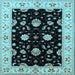 Square Oriental Light Blue Industrial Rug, urb836lblu