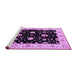 Sideview of Machine Washable Oriental Purple Industrial Area Rugs, wshurb836pur