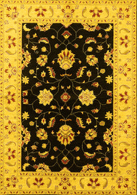 Oriental Yellow Industrial Rug, urb836yw