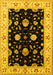 Oriental Yellow Industrial Rug, urb836yw