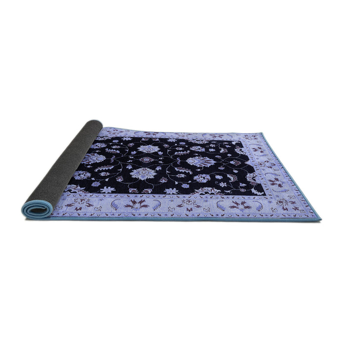 Sideview of Oriental Blue Industrial Rug, urb836blu