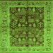 Square Oriental Green Industrial Rug, urb837grn