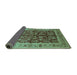 Sideview of Oriental Turquoise Industrial Rug, urb837turq