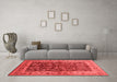 Industrial Red Washable Rugs