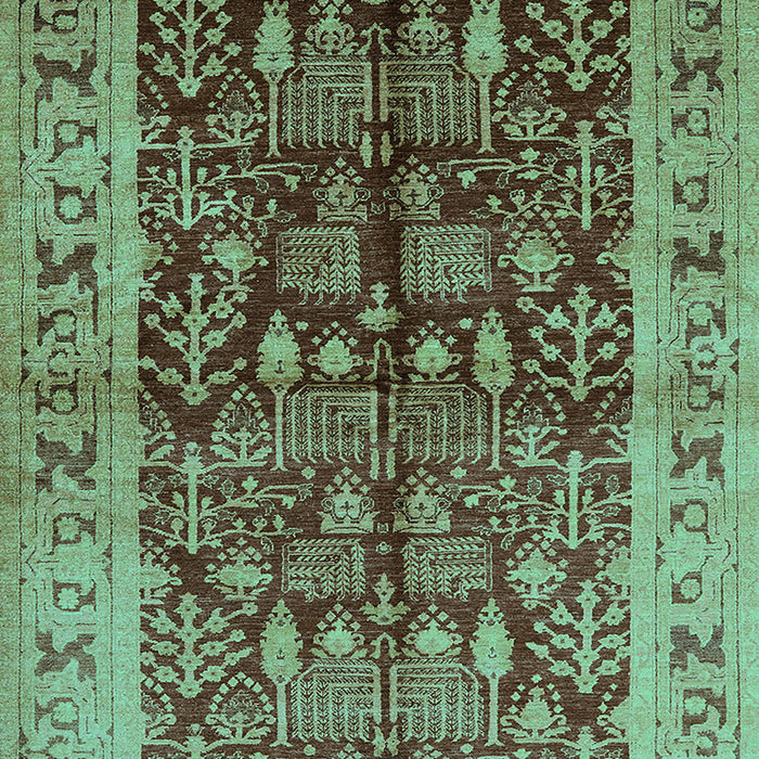 Oriental Turquoise Industrial Rug, urb837turq