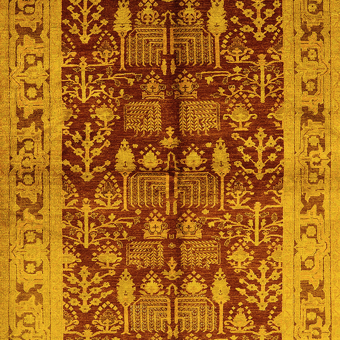 Oriental Yellow Industrial Rug, urb837yw