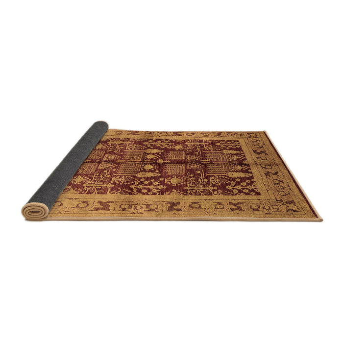 Sideview of Oriental Brown Industrial Rug, urb837brn