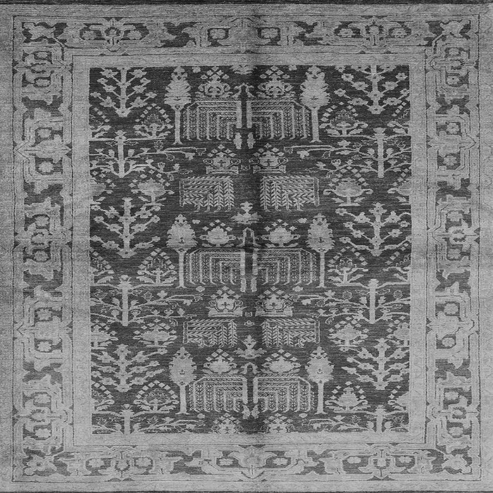 Square Oriental Gray Industrial Rug, urb837gry