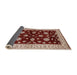 Sideview of Mid-Century Modern Red Oriental Rug, urb838