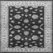 Square Oriental Gray Industrial Rug, urb838gry