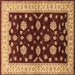 Square Oriental Brown Industrial Rug, urb838brn