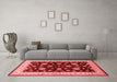 Industrial Red Washable Rugs