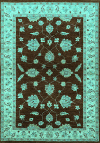 Oriental Turquoise Industrial Rug, urb838turq