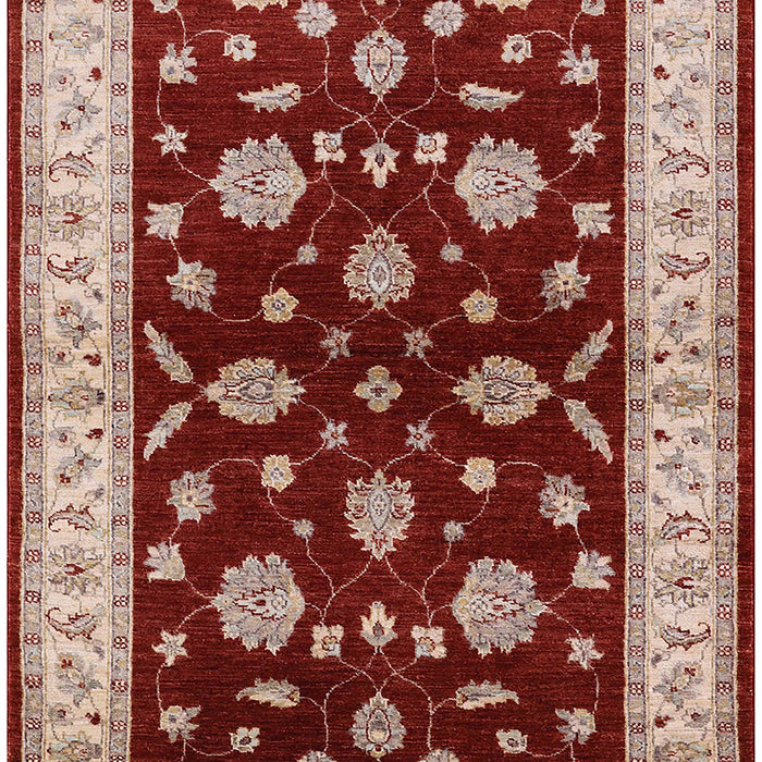 Mid-Century Modern Red Oriental Rug, urb838