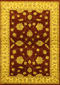 Oriental Yellow Industrial Rug, urb838yw