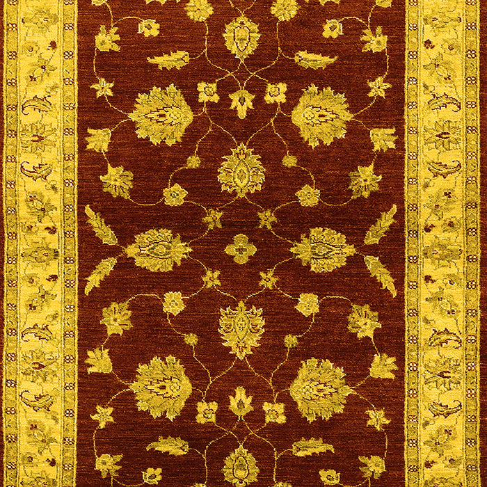 Oriental Yellow Industrial Rug, urb838yw