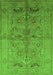 Machine Washable Oriental Green Industrial Area Rugs, wshurb839grn