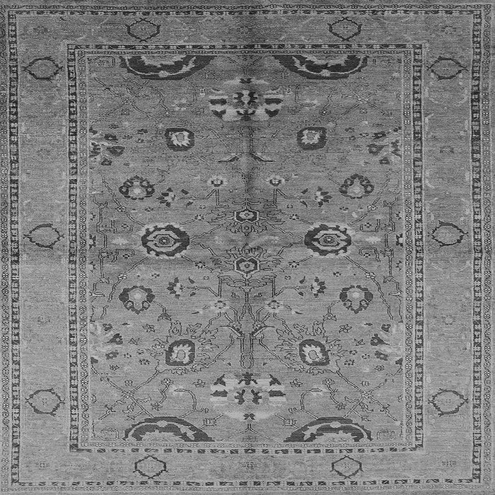 Square Oriental Gray Industrial Rug, urb839gry