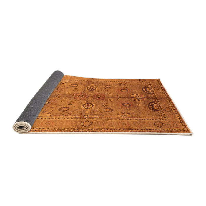 Sideview of Oriental Orange Industrial Rug, urb839org