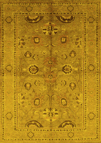 Oriental Yellow Industrial Rug, urb839yw