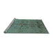 Sideview of Machine Washable Oriental Light Blue Industrial Rug, wshurb839lblu