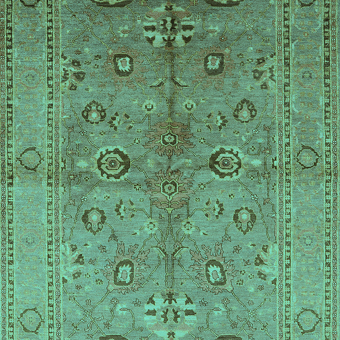 Oriental Turquoise Industrial Rug, urb839turq