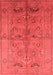 Oriental Red Industrial Area Rugs