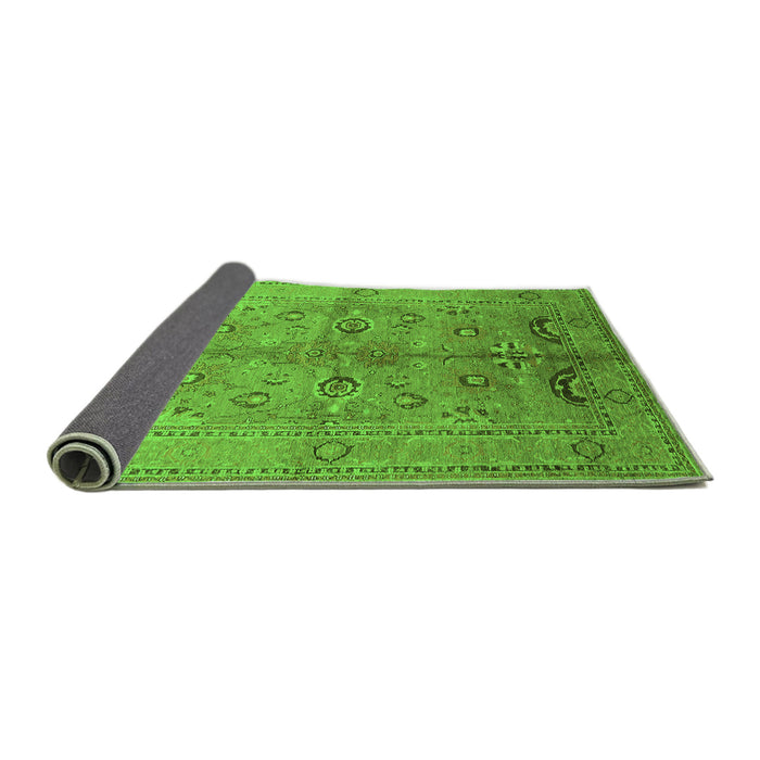 Sideview of Oriental Green Industrial Rug, urb839grn