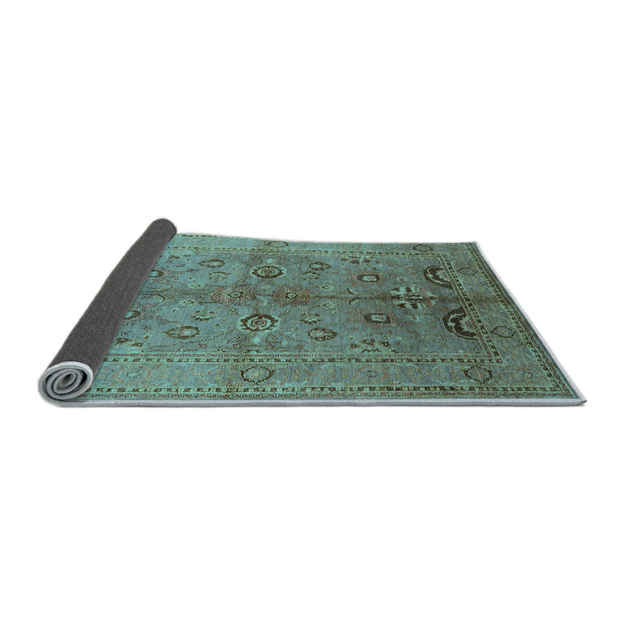 Sideview of Oriental Light Blue Industrial Rug, urb839lblu