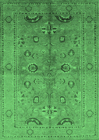 Oriental Emerald Green Industrial Rug, urb839emgrn