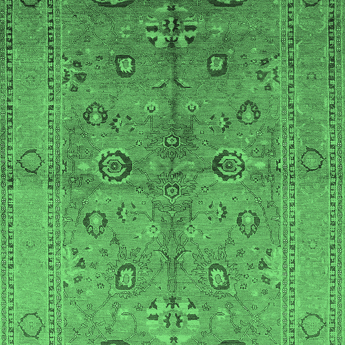 Oriental Emerald Green Industrial Rug, urb839emgrn