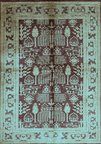 Oriental Light Blue Industrial Rug, urb840lblu