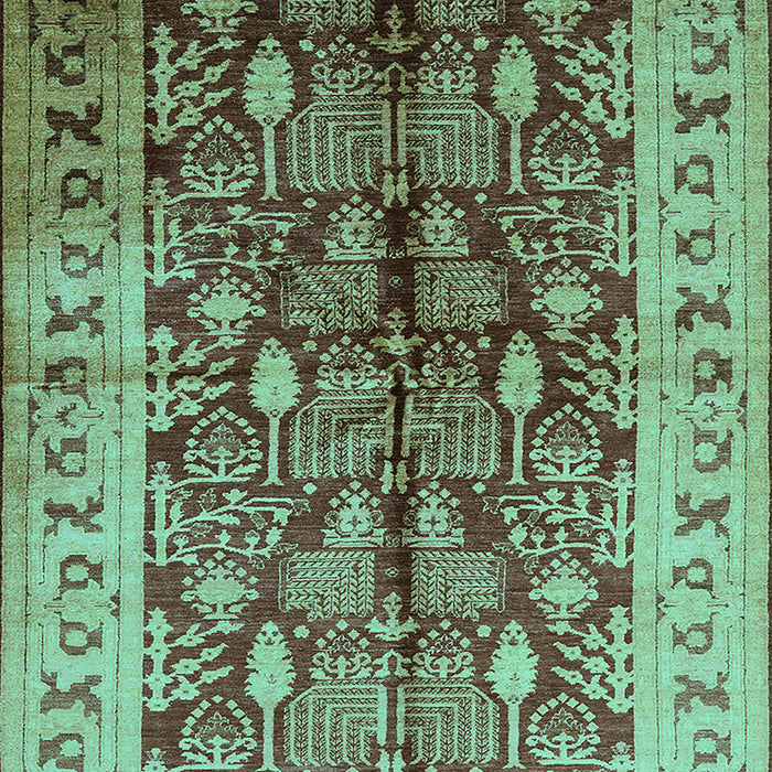 Oriental Turquoise Industrial Rug, urb840turq