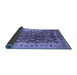 Sideview of Oriental Blue Industrial Rug, urb840blu