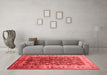 Industrial Red Washable Rugs