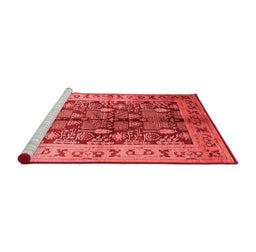 Industrial Red Washable Rugs