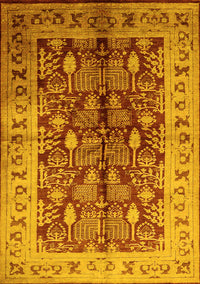 Oriental Yellow Industrial Rug, urb840yw