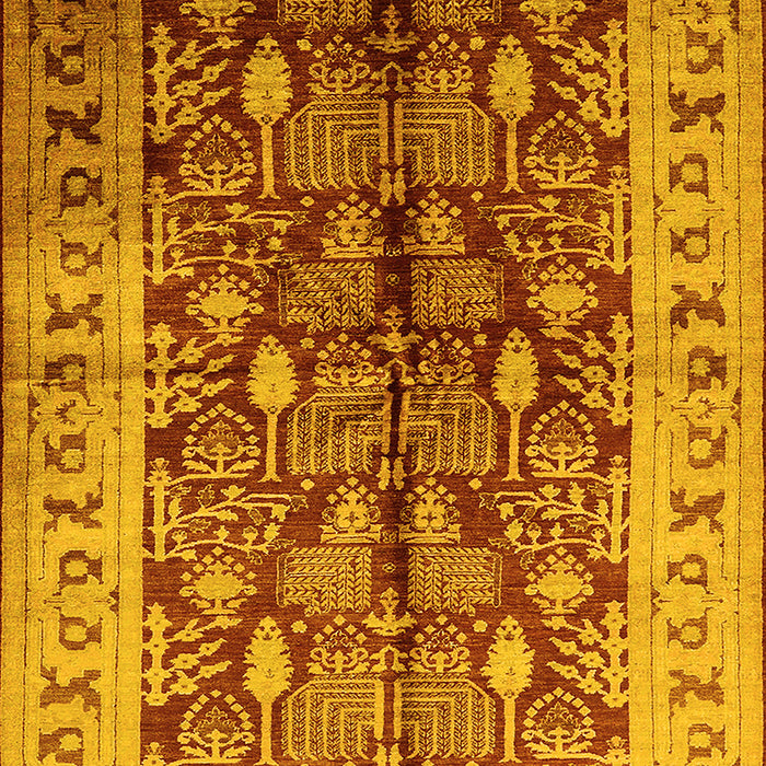 Oriental Yellow Industrial Rug, urb840yw