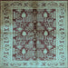 Square Oriental Light Blue Industrial Rug, urb840lblu